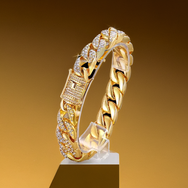 Miami Gold Curb Cuban Bracelet