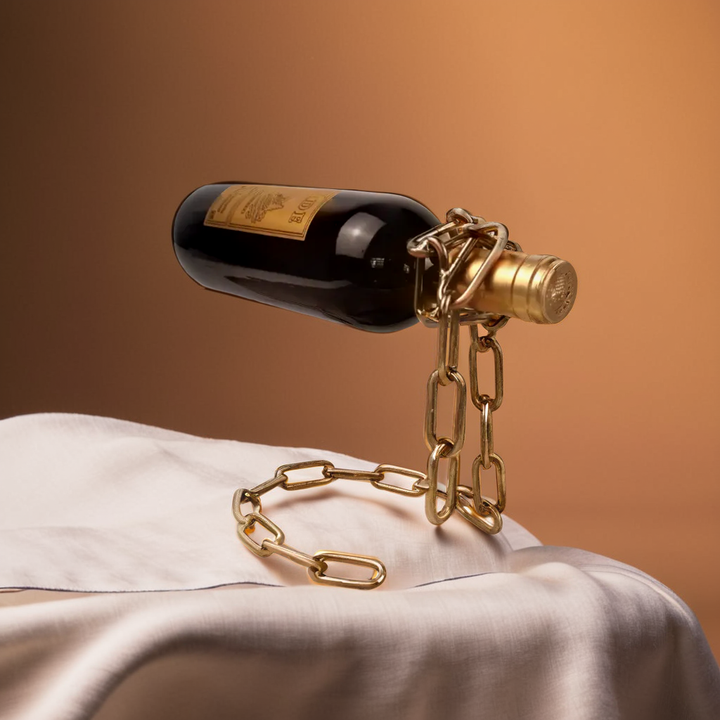 Magic Iron Chain Wine Bottle Holder