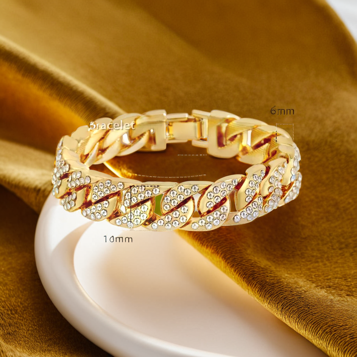 Miami Gold Curb Cuban Bracelet