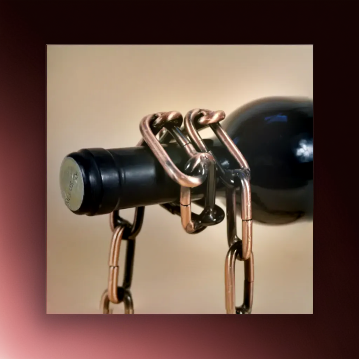 Magic Iron Chain Wine Bottle Holder